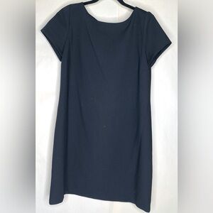 Zara Woman Black Mini Short Sleeve Dress Sz Lg